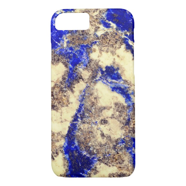 Abstract Lapis Lazuli Blue Granite blue marble Case-Mate iPhone Case (Back)