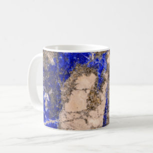 Abstract Lapis Lazuli Blue Granite, blue marble  Coffee Mug