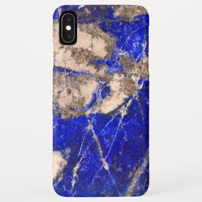 Abstract Lapis Lazuli Blue Granite Case-Mate iPhone Case (Back)