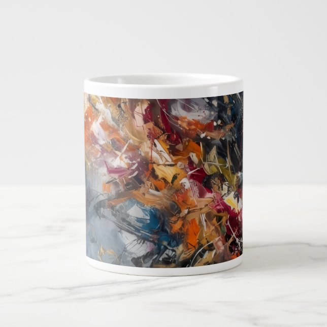 Abstract  large coffee mug (Front)