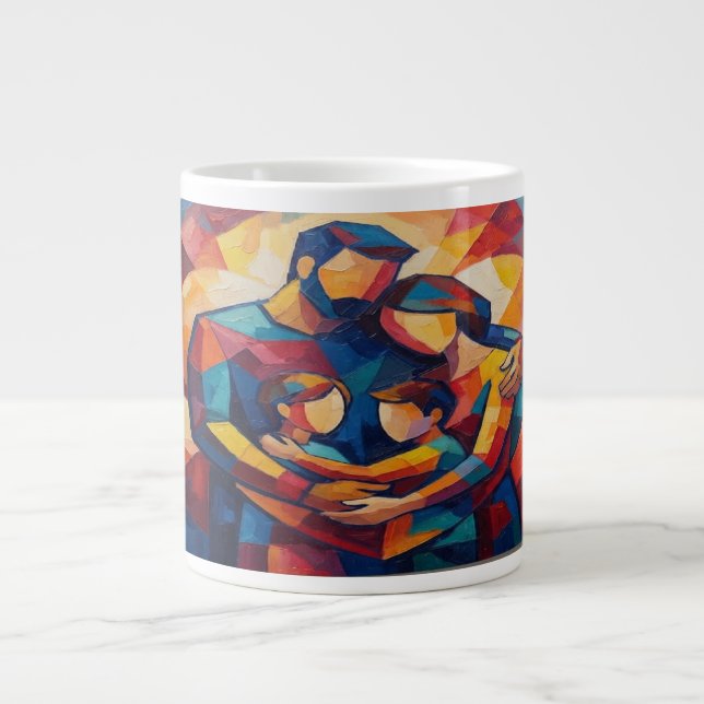 Abstract Large Coffee Mug (Front)