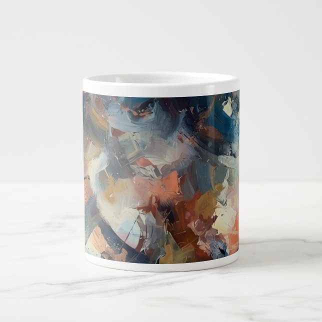 Abstract  large coffee mug (Front)
