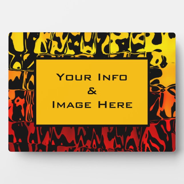 Abstract Lava Swirl Frame (Front)