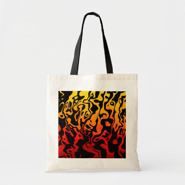 Abstract Lava Swirl Tote Bag (Front)