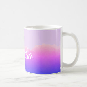 Abstract lavender watercolor pattern coffee mug