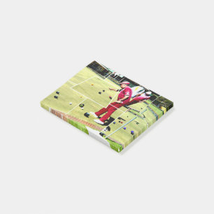 Abstract Lawn Bowls Oil Paint, Post-it Notes