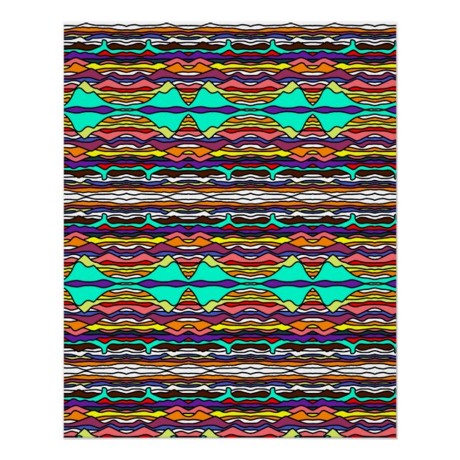 Abstract Layers Poster (Front)