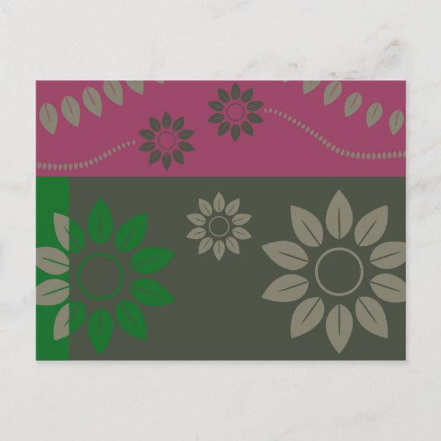 abstract-leaf007 postcard (Front)