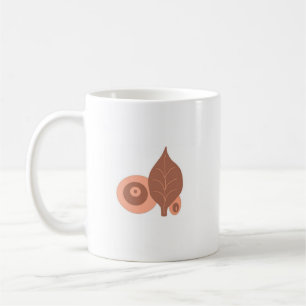 Abstract Leaf Design Coffee Mug
