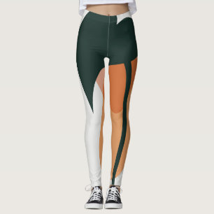 Abstract leaf design Leggings