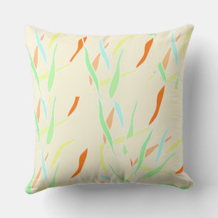 Abstract Leaf Pattern Pillow