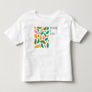 Abstract Leaf Pattern Toddler T-Shirts