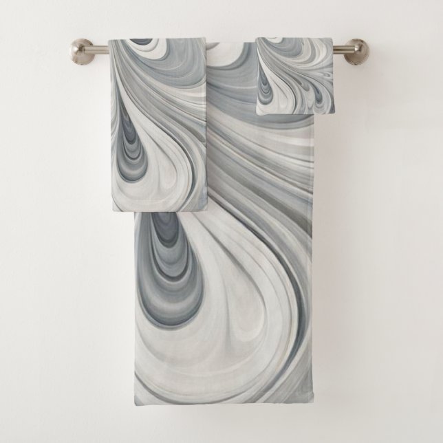 Abstract Leaves 2 Bath Towels (Insitu)