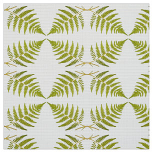 Abstract leaves pattern fabric