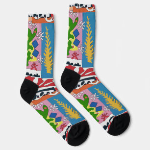 Abstract Leaves Socks