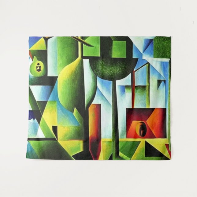 Abstract Leaves Tapestry (Front (Horizontal))