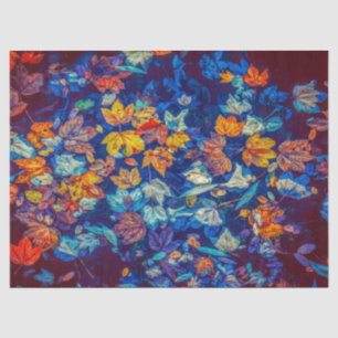 abstract leaves tissue paper
