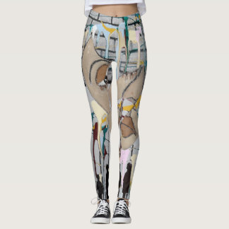 Abstract Leggings
