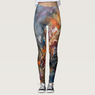 Abstract Leggings
