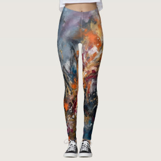 Abstract Leggings