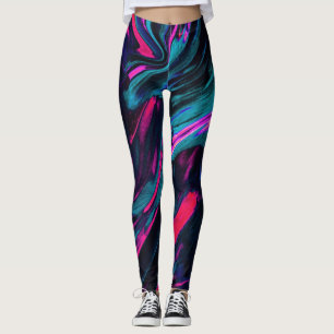 Abstract Leggings