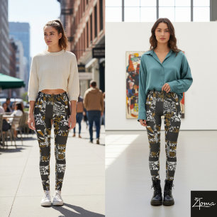 abstract leggings