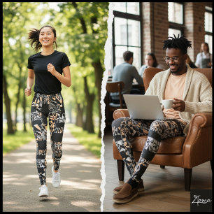 abstract leggings