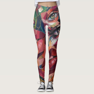Abstract Leggings