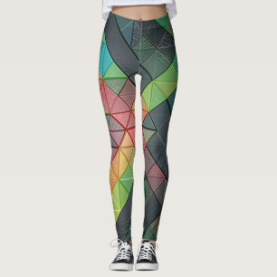 Abstract Leggings
