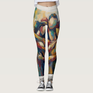 Abstract Leggings