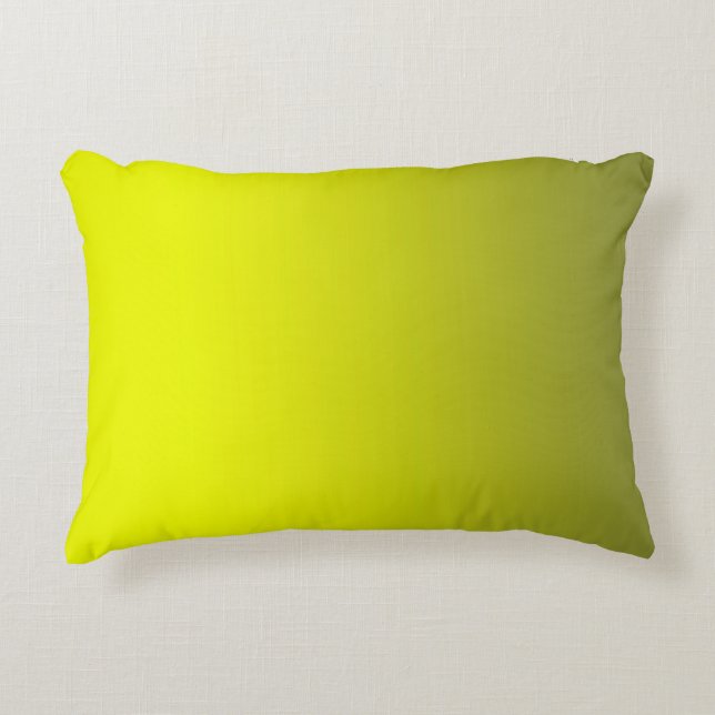 Abstract lemon bright contrast pure colour trend m accent pillow (Front)