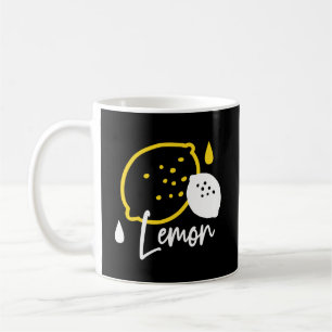 Abstract Lemon Illustration – Fresh Citrus Art Coffee Mug