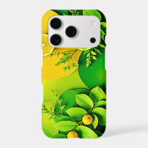 Abstract Lemon Lime Nature Art