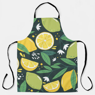 Abstract Lemon: Modern Art Seamless. Apron