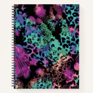 Abstract Leopard Print Notebook