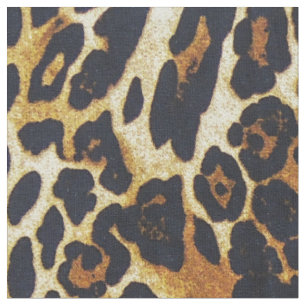 Abstract Leopard Print Pattern Fabric