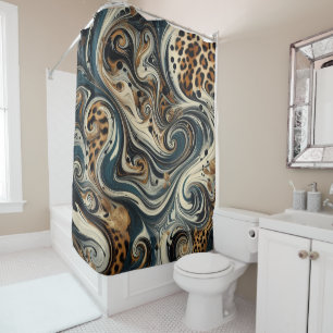 Abstract Leopard Print Swirl
