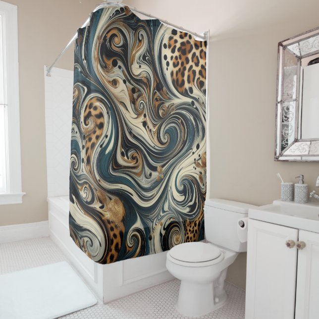 Abstract Leopard Print Swirl (In Situ)