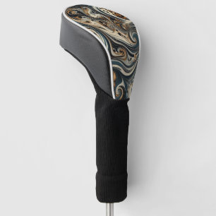 Abstract Leopard Print Swirl Golf Head Cover