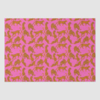 Abstract leopards with red lips and earnings wrap