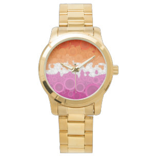 Abstract Lesbian Pride Flag Watch