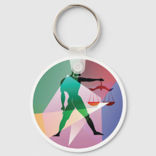 abstract libra keychain
