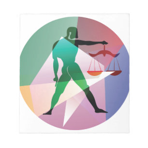 abstract libra notepad