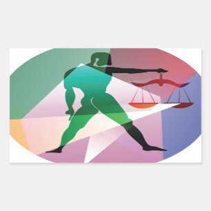 abstract libra sticker