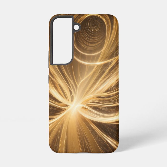 Abstract Light Energy and Cosmic Swirl Samsung Galaxy S22 Case (Back)