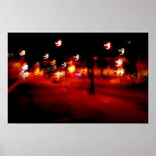 Abstract Light Painting Ploosh Poster