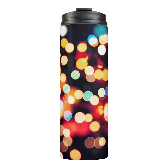 Abstract Light: Simple Texture Background Thermal Tumbler (Front)