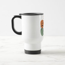 Abstract Line Art Face with Botanical Flair