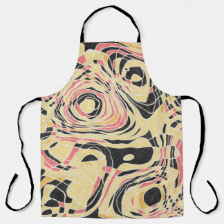 Abstract line geo pattern, topographical design. apron