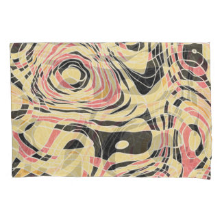 Abstract line geo pattern, topographical design. pillowcase